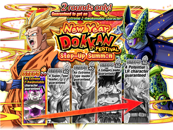 Dokkan Battle Step Up Banner Dokkan Clipart Large Size Png Image