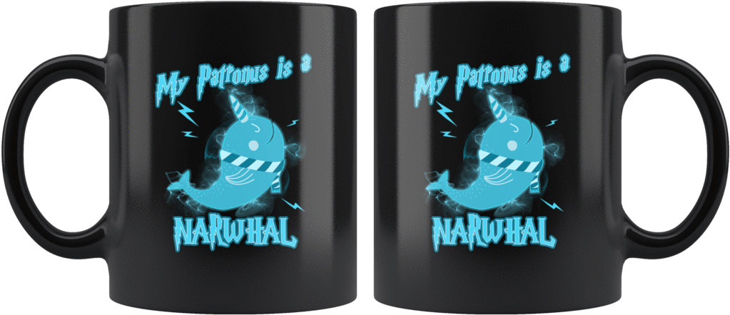My Patronus Is A Narwhal Mug - Mug Clipart (1024x1024), Png Download