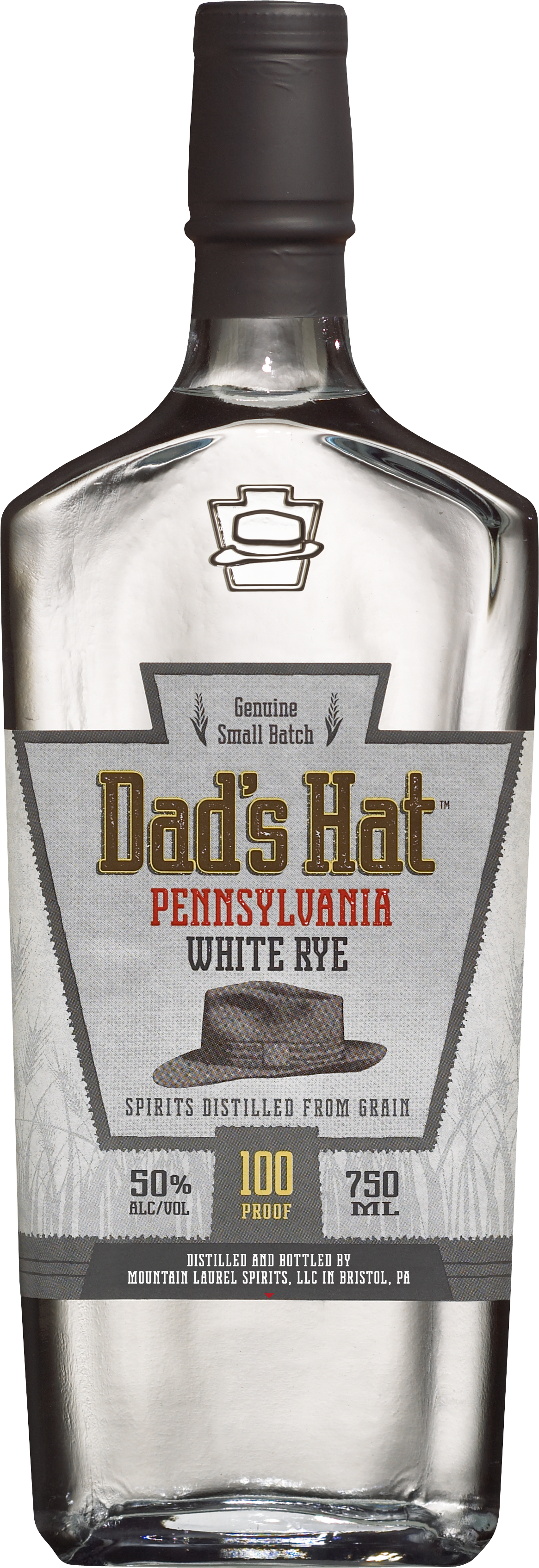 White Rye Bottle Front Silhouette - Liqueur Clipart (1276x3488), Png Download