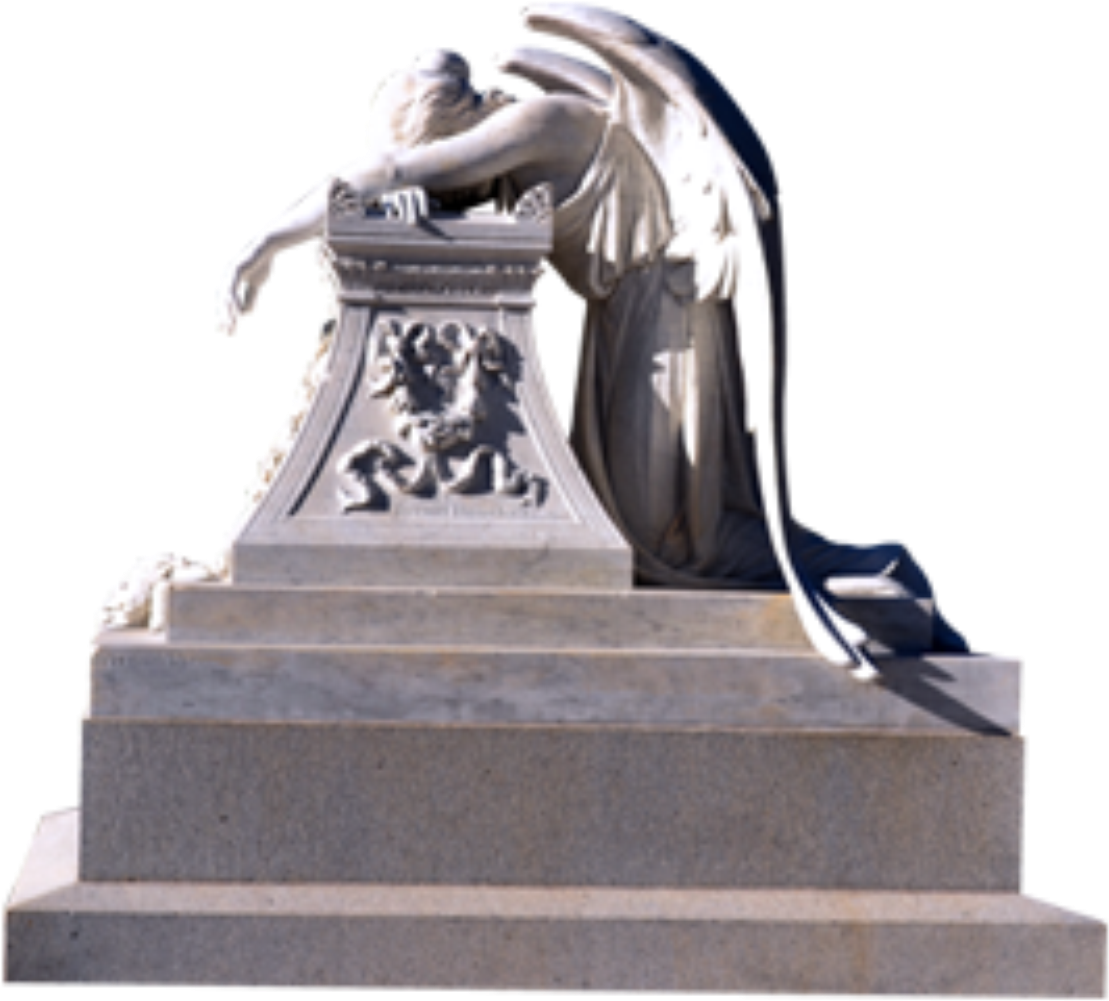 Tombstones / Funeral Cover - Statue Clipart (1200x1150), Png Download