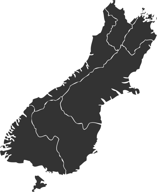 Map Of Nz With Regions Clipart (513x624), Png Download
