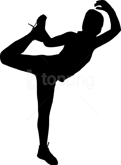 Free Png Fitness Silhouette Png - Dancer Clipart (480x653), Png Download