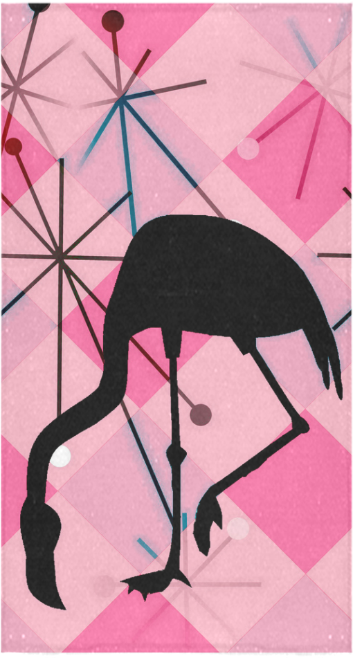 Midcentury Modern Atomic Starburst Retro Diamond Flamingo - Flamingo Clipart (1000x1000), Png Download