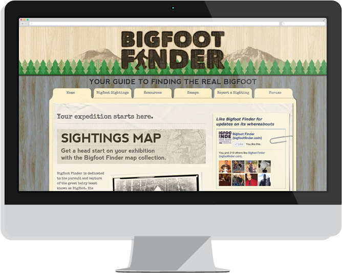 Bigfoot Finder Research Website - Computer Monitor Clipart (800x533), Png Download