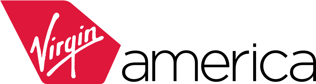 Virgin America Logo - Virgin America Airlines Logo Clipart (1280x346), Png Download