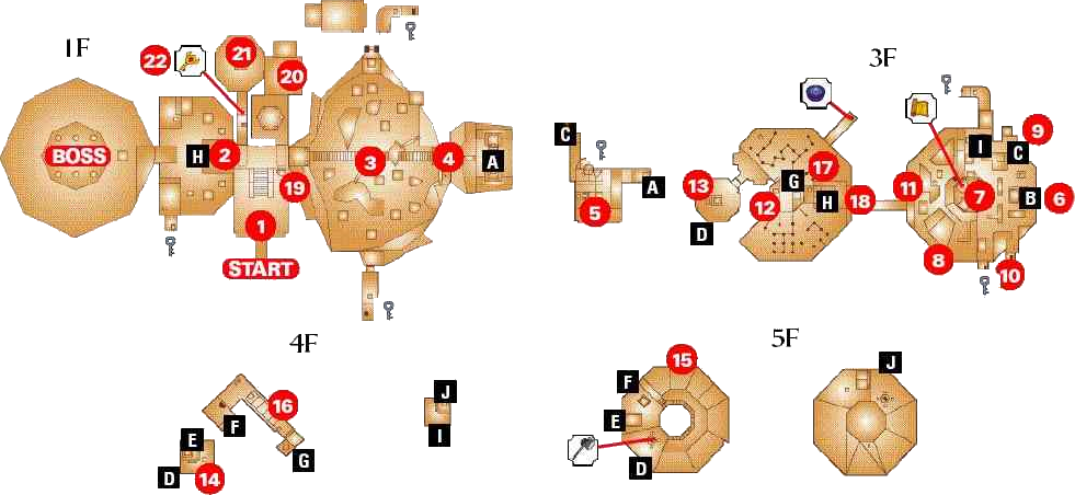 Temple Of Time Png - Fire Temple Map Oot Clipart (981x452), Png Download