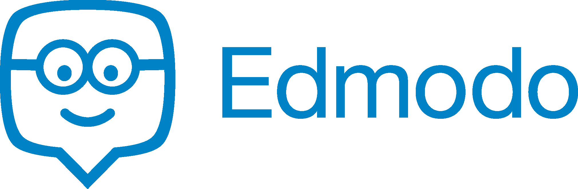 Edmodo Logo - Edmodo Logo Black And White Clipart (2020x662), Png Download