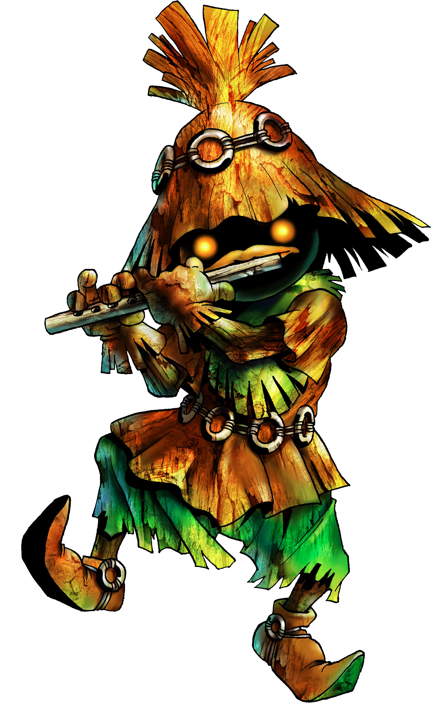 Kokiri Forest Characters - Skull Kid Zelda Clipart (1438x2346), Png Download