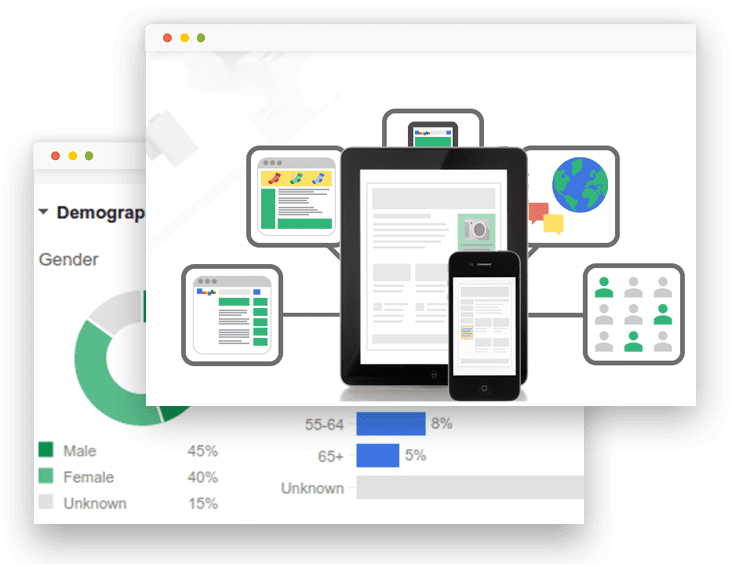 Google Ads - Google Ads Channels Clipart (732x564), Png Download
