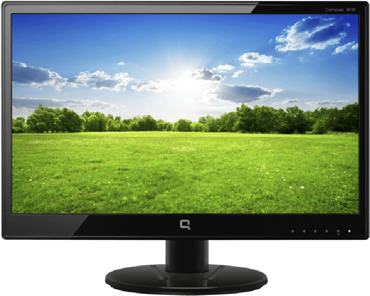 Hp Compaq B191 - Compaq 19 Inch Led Monitor Clipart (1000x1000), Png Download