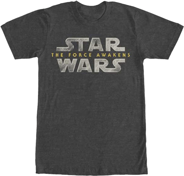 Star Wars The Force Awakens Logo Tshirt Active Shirt Clipart Large
