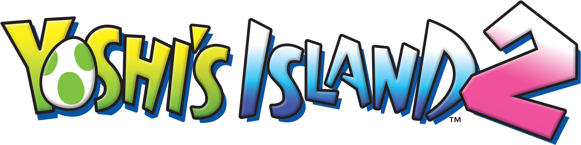 Yoshi's Island Ds Logo - Yoshi Island Ds Logo Clipart (2400x706), Png Download