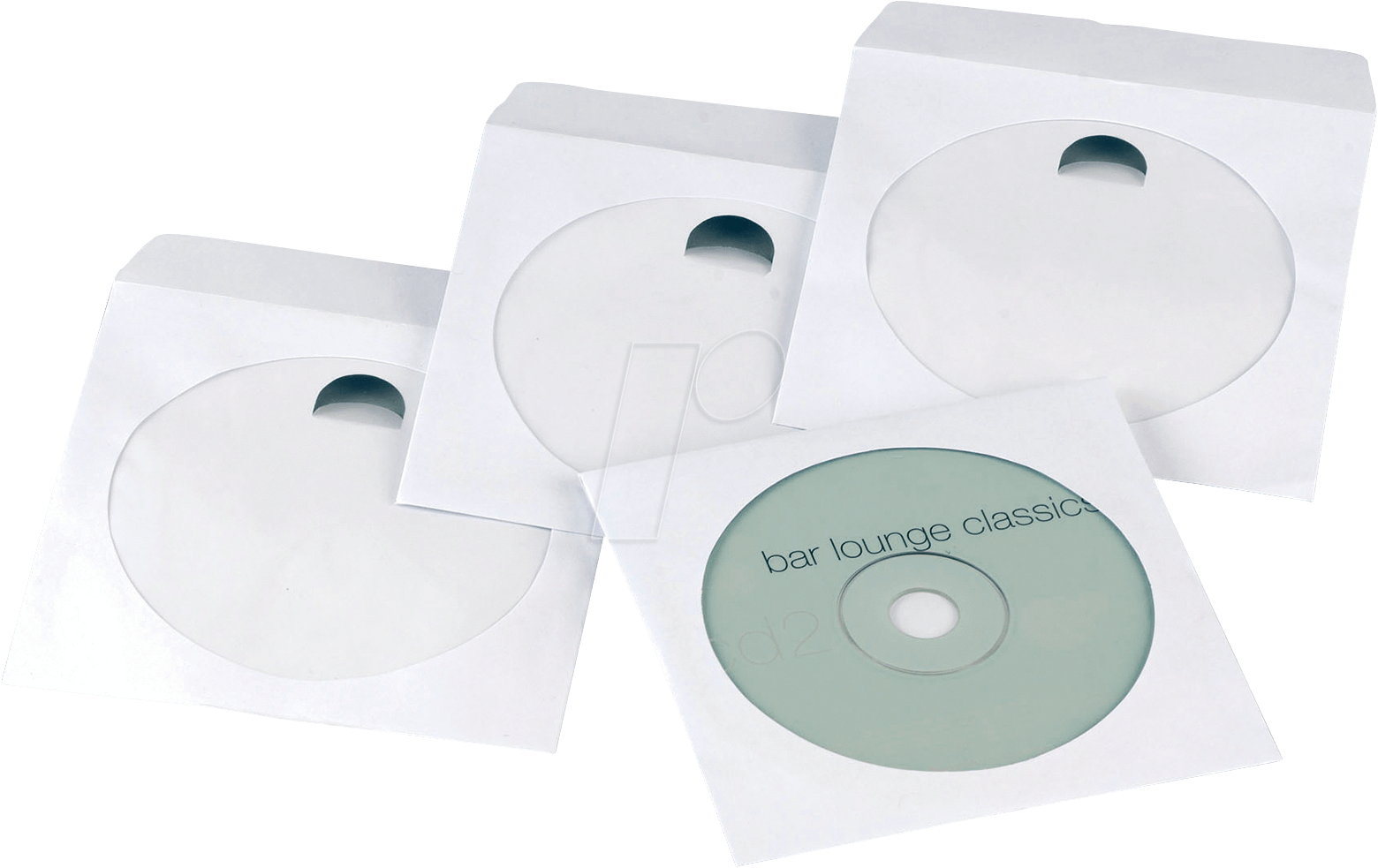 Cd/dvd Paper Sleeves, Pack Of 50, White Frei - Cd Clipart (1560x983), Png Download