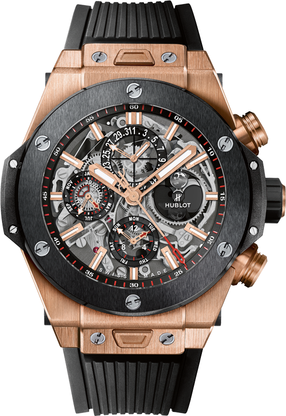 La Cote Des Montres - Hublot Big Bang Perpetual Calendar Clipart (568x826), Png Download