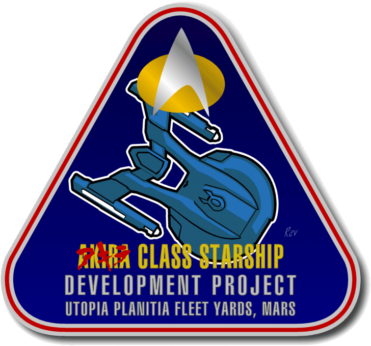 The Akira-class Starship Entered Service In 2355 And - Star Trek Ship Patch Clipart (800x800), Png Download