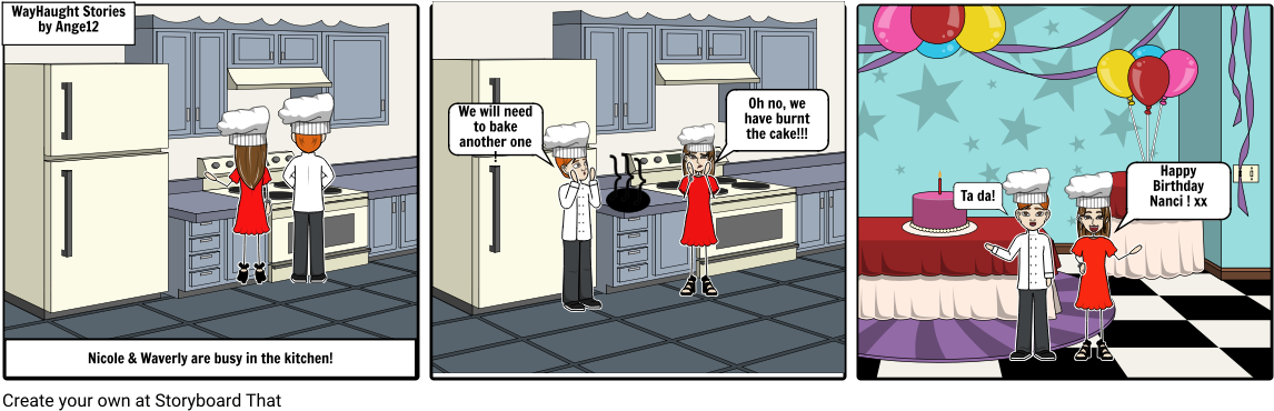 Nanci's Birthday - Wayhaught - Cartoon Clipart (1164x385), Png Download