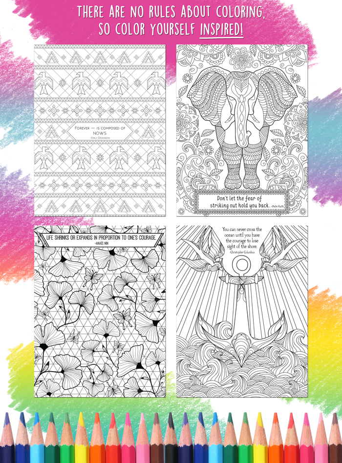 Inspirational Coloring Book Inside Page Examples - Colored Pencils Clipart (700x948), Png Download