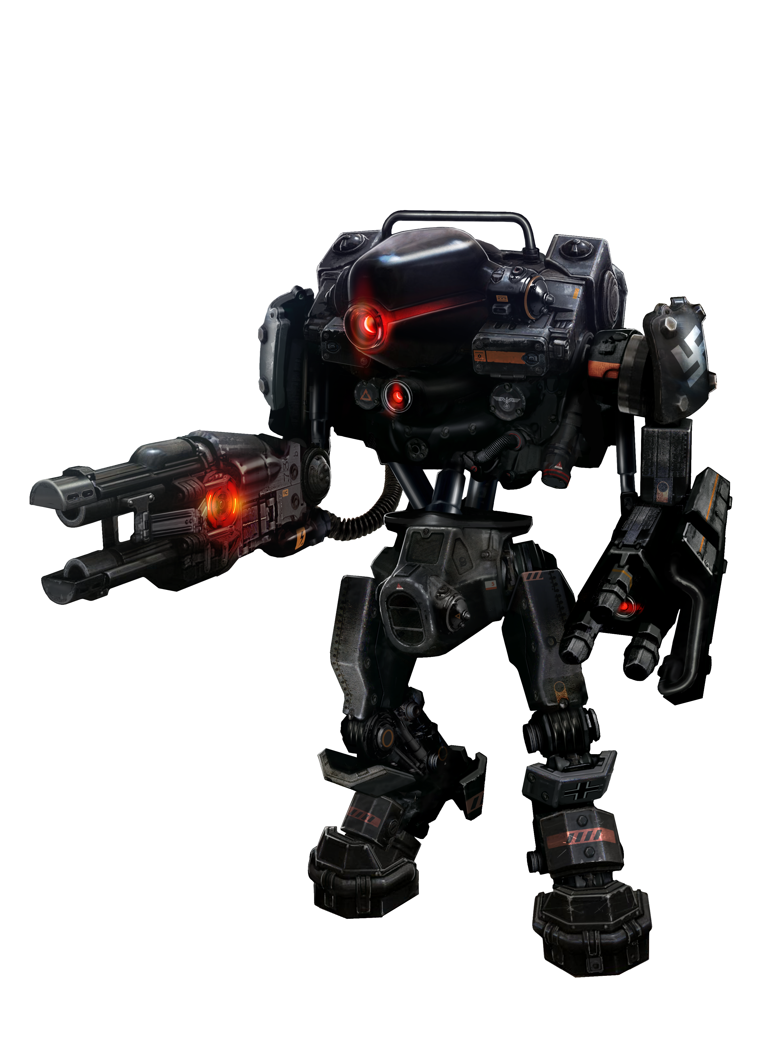 There Are Far More Images Available For Wolfenstein - Wolfenstein New Order Guard Robot Clipart (2953x3966), Png Download