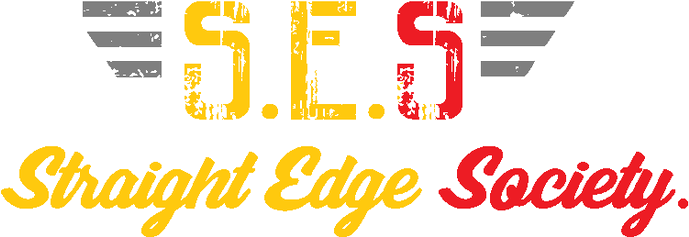S] Straight Edge Society Is Back - Calligraphy Clipart (1000x411), Png Download