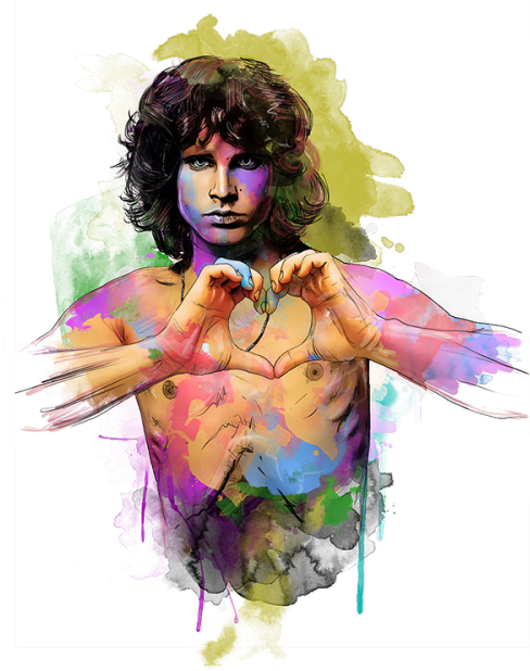 Jim Morrison Clipart (500x667), Png Download