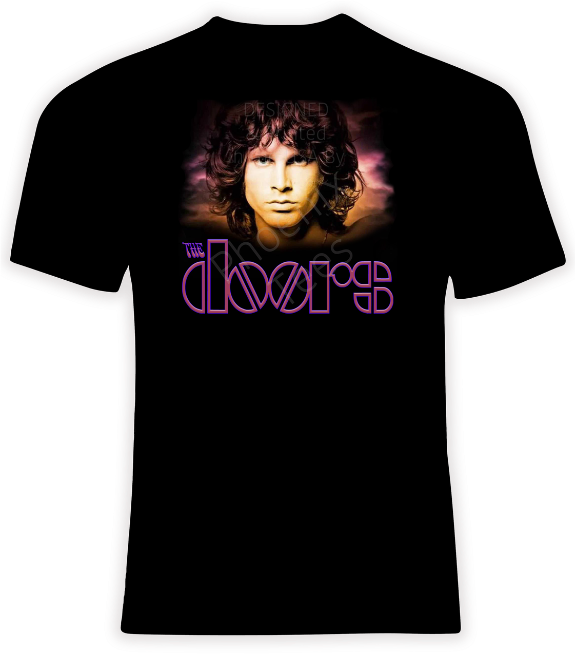 The Doors Jim Morrison T Shirt - Deep Purple Long Goodbye Tour T Shirt Clipart (1120x1280), Png Download
