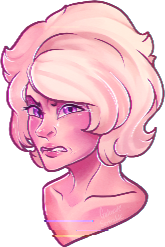 Chin Drawing Pink - Illustration Clipart (611x881), Png Download