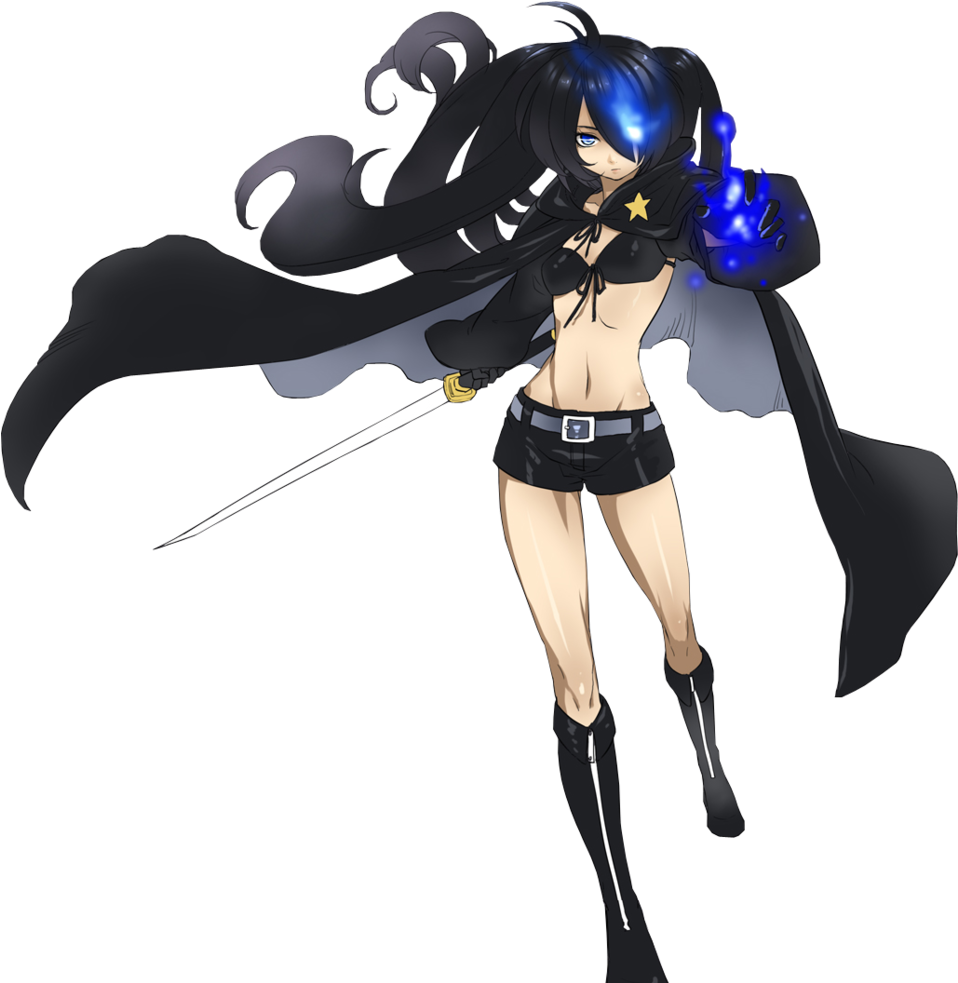 By Nauticarai - Black Rock Shooter Render Clipart (957x1024), Png Download