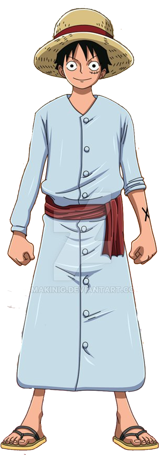 Monkey D - Luffy - Alabasta - Standing Clipart (1140x1568), Png Download