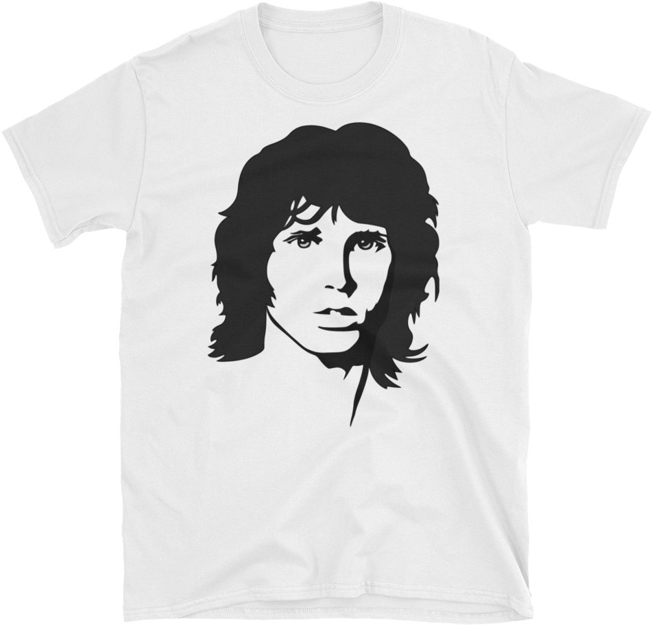 Jim Morrison Short Sleeve Unisex T Shirt - Jim Morrison Clipart (1000x1000), Png Download