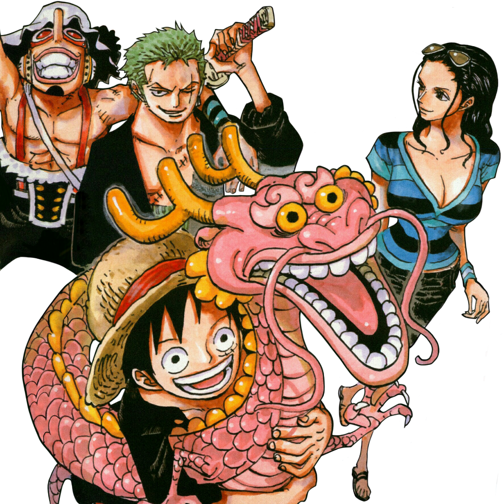 “ Luffy, Momo, Usopp, Zoro & Robin From Chapter 693 - Roronoa Zoro Clipart (1036x1036), Png Download