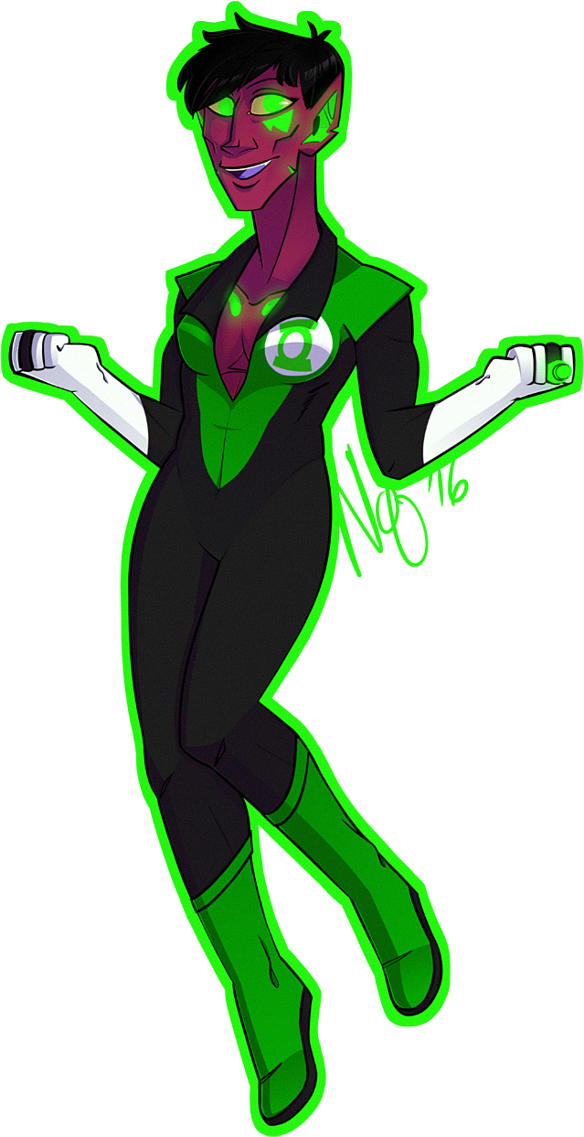 Soranik Natu Sinestro Old Art Of My Other Favorite - Illustration Clipart (800x1365), Png Download