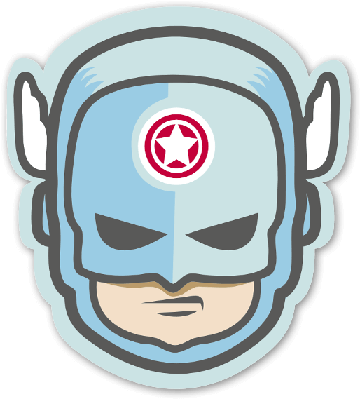 Rafael Captn America - Illustration Clipart (545x600), Png Download