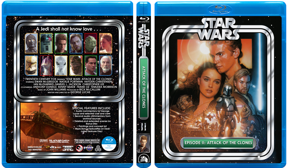 Finished My Kenner-inspired Bd Covers For Both Trilogies - Star Wars Episode 2 Clipart (975x587), Png Download