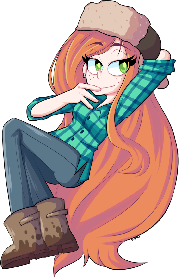 Gf Arte, Arte Gf, Gravity Falls, Fandom, Wendy Pana, - Wendy Gravity Falls Anime Clipart (811x1248), Png Download