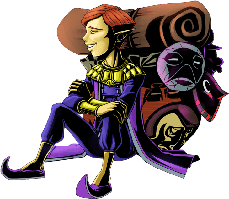 Happy Mask Salesman Png Clipart (900x677), Png Download