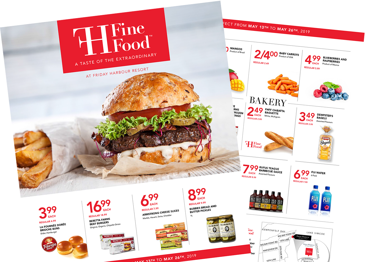 Fh Fine Food - Flyer Clipart (1232x881), Png Download