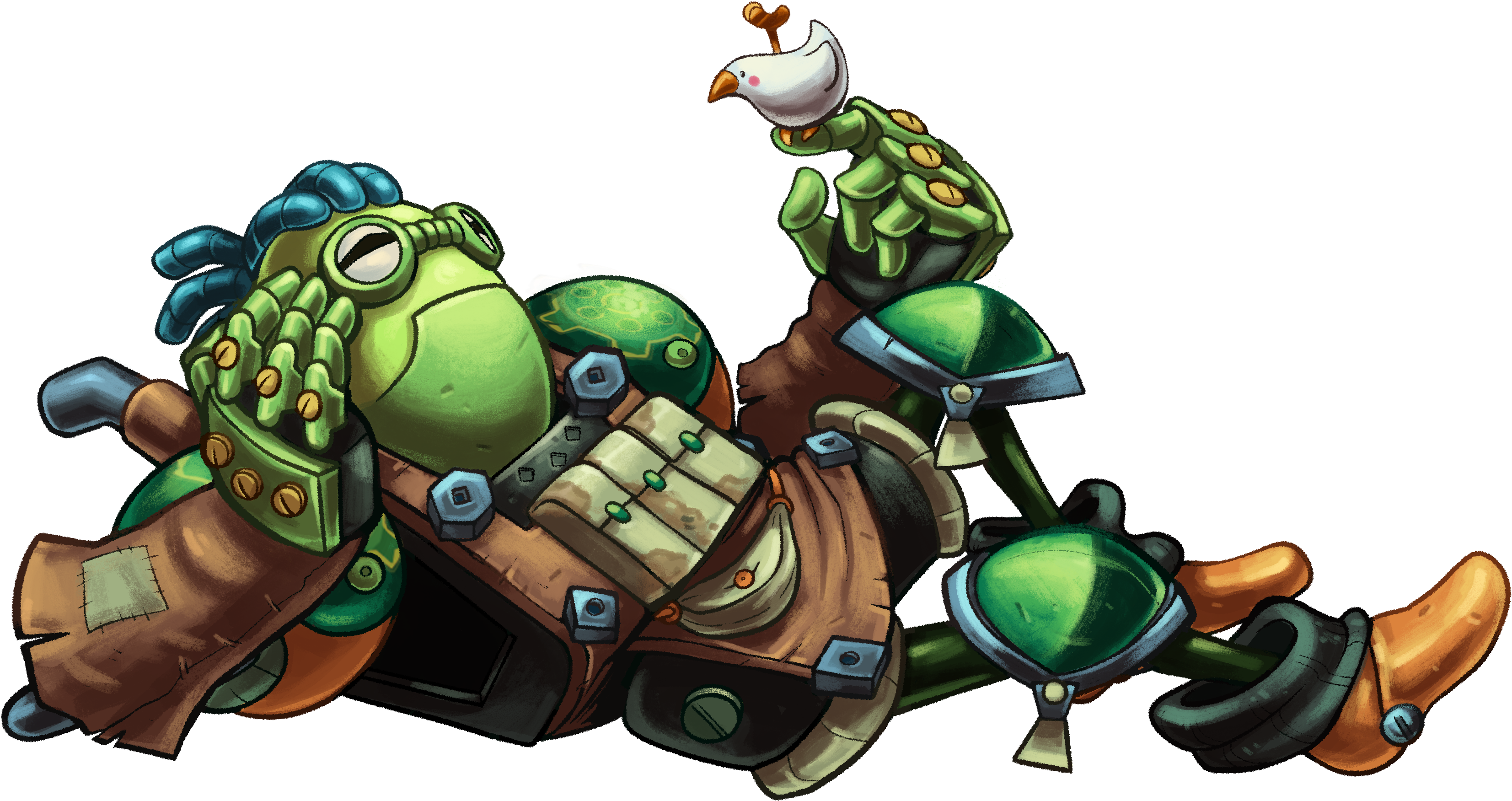 Steamworld Quest Galleo Pose - Steamworld Clipart (3508x2480), Png Download