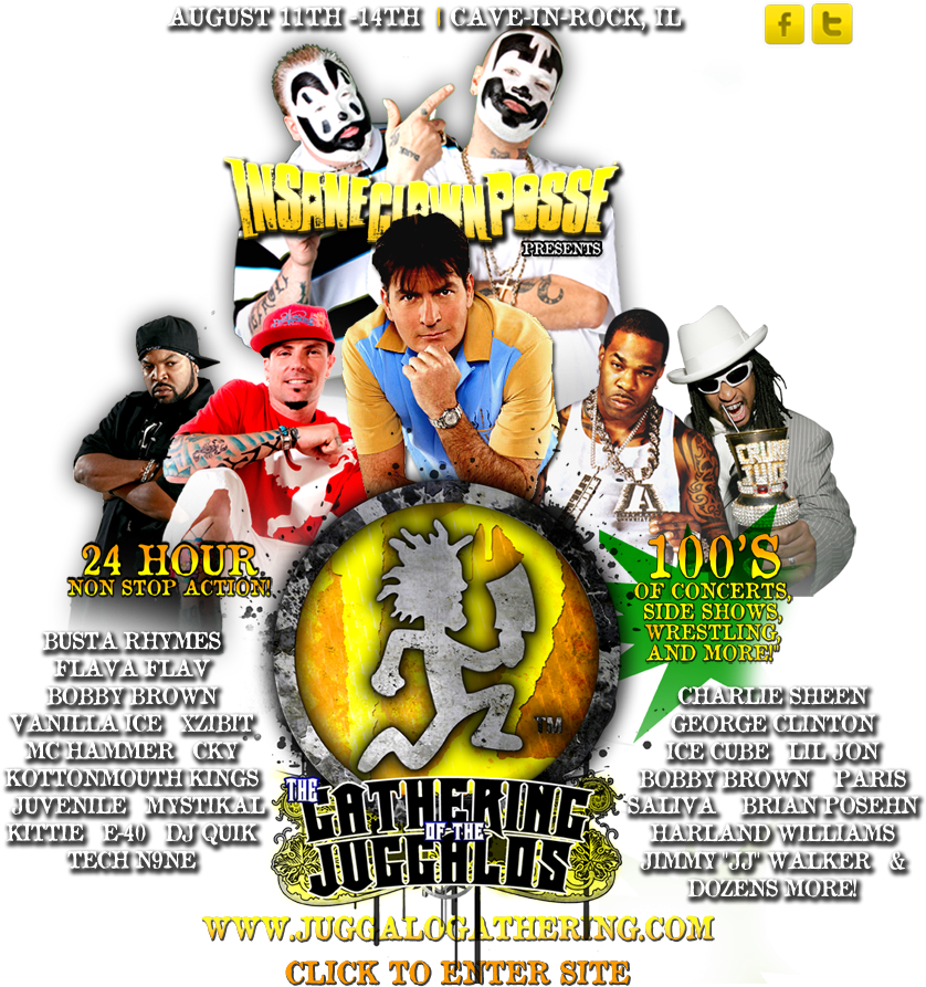 The Gathering Of The Juggalos 2011 [archive] - Gathering Of The Juggalos Bands Clipart (856x900), Png Download