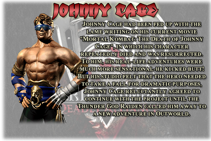 Johnny Cage - Mortal Kombat Johnny Cage Clipart (702x472), Png Download