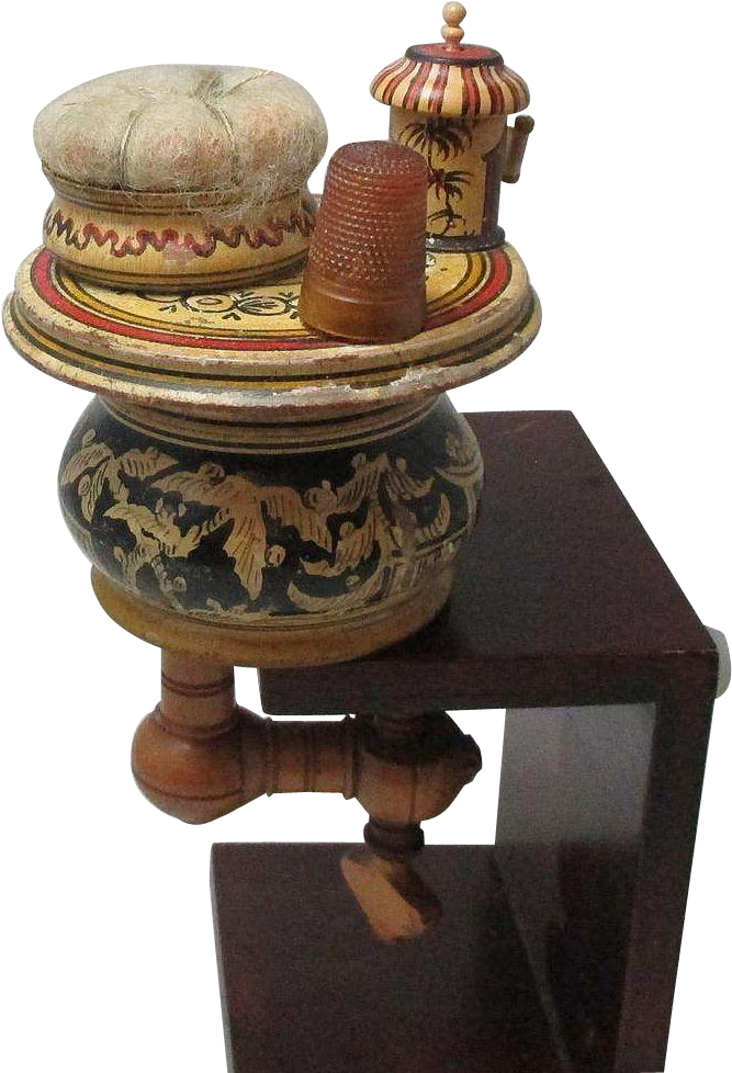 Century Chinoiserie, Etui Sewing Clamp Made From Boxwood - End Table Clipart (977x977), Png Download