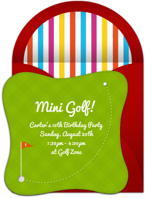 Putt-putt Online Invitation - Circle Clipart (650x650), Png Download