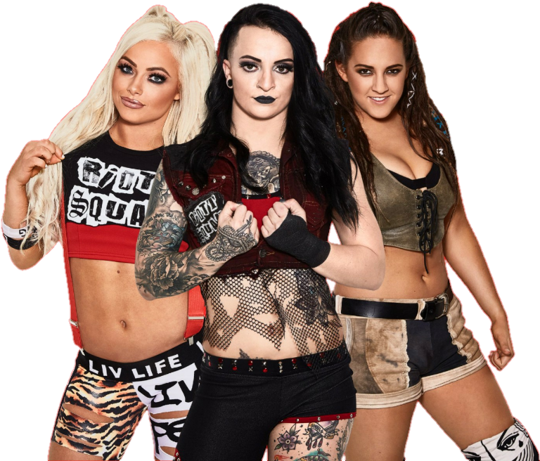 #wwe #riotsquad #rubyriot #livmorgan #sarahlogan - Wwe The Riott Squad Png Clipart (983x983), Png Download