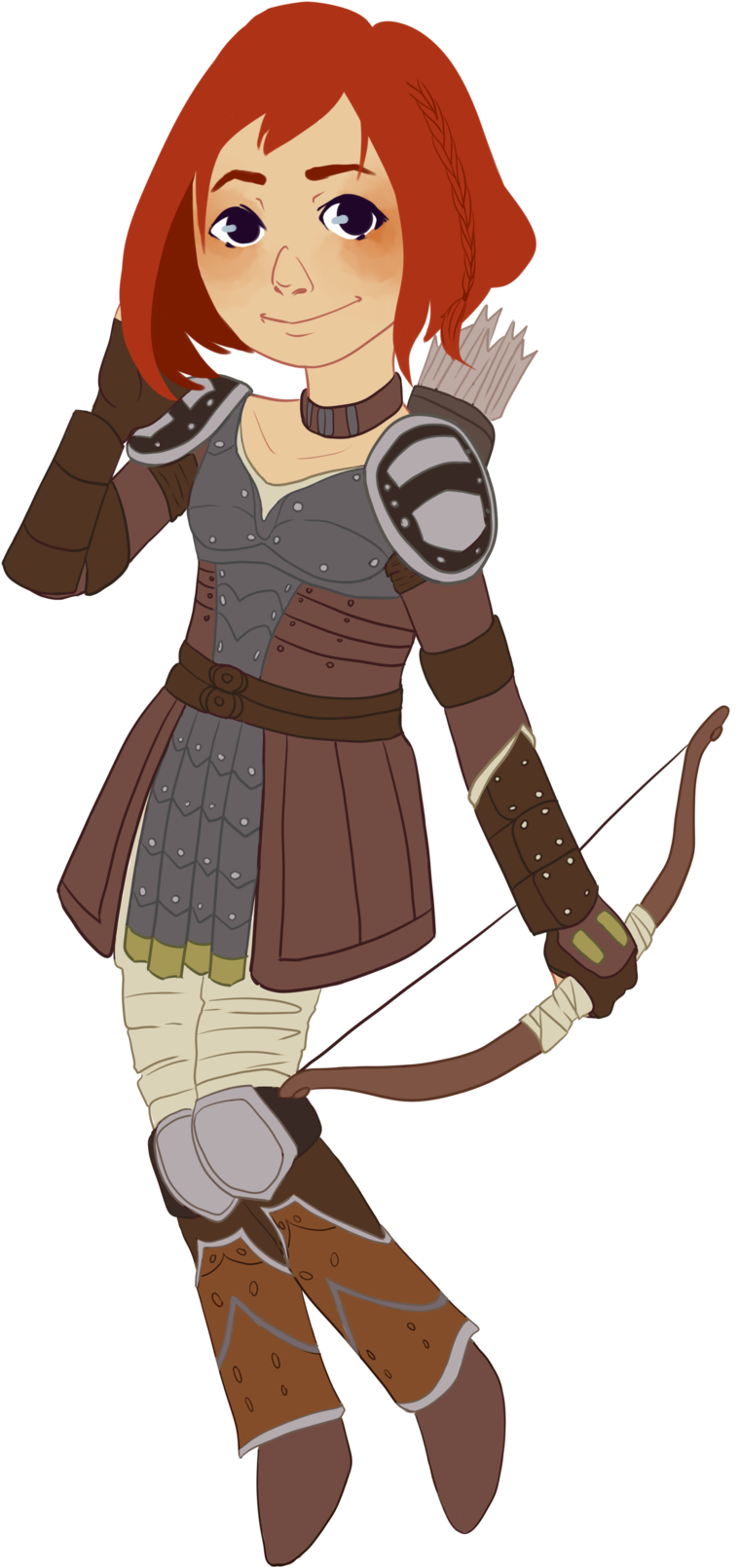 Leliana From Dragon Age - Cartoon Clipart (1080x1920), Png Download