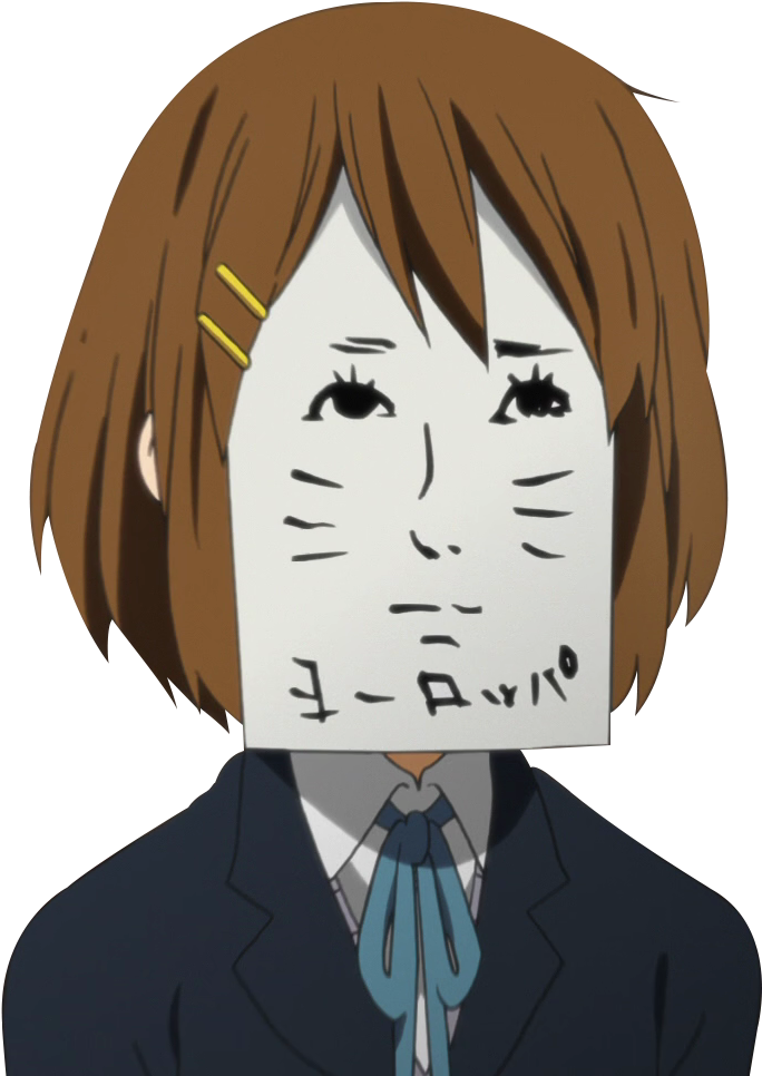 Acá Les Dejo El Pack De Imágenes De Yui De K-on - K On Yui Funny Clipart (786x999), Png Download