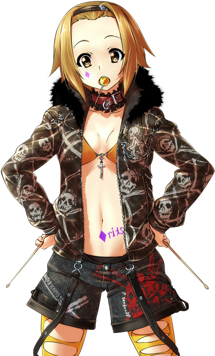 Tsumugi Kotobuki Ritsu Tainaka Human Hair Color - K On Ritsu Clipart (579x724), Png Download