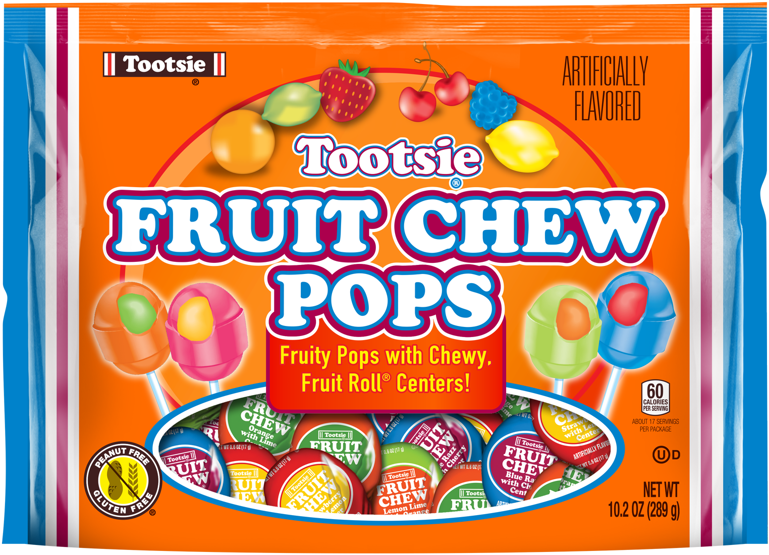 Tootsie Roll Fruit Chew Pops Clipart (1536x1536), Png Download
