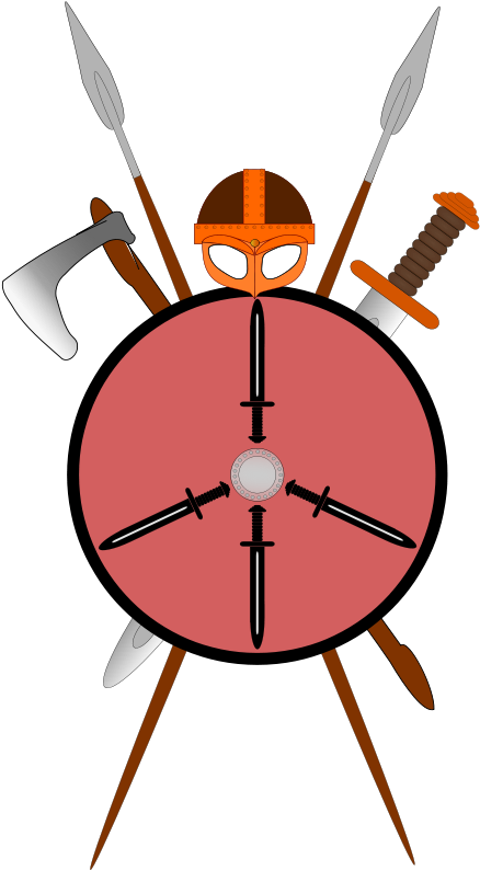 Free Clipart Zip Inkscapeforum - Shield Spear And Sword Png Transparent Png (562x800), Png Download