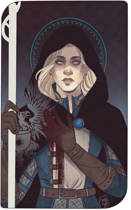 Dragon Age Dragon Age Origins Grey Warden Oc Da Tarot - Illustration Clipart (462x750), Png Download