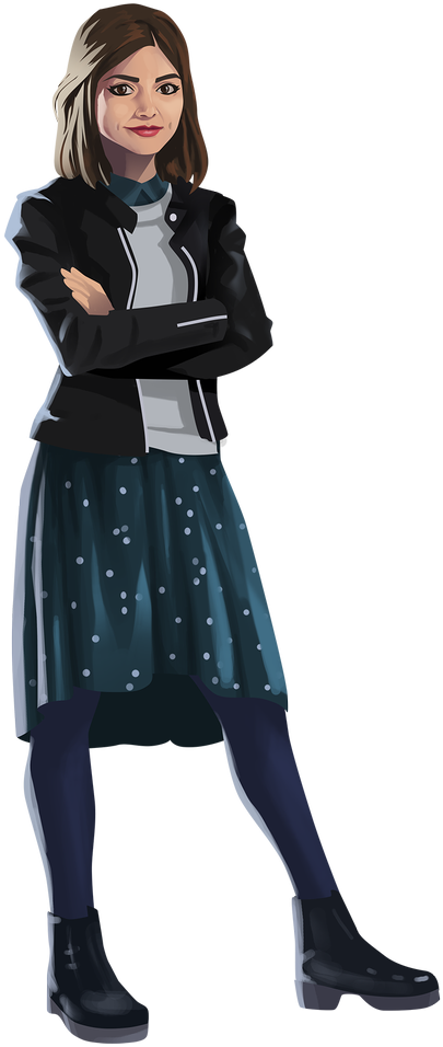 Doctor Who Official On Twitter - Girl Clipart (1089x1200), Png Download