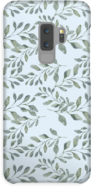 Leaf Pattern Case Galaxy S9 Plus - Iphone Clipart (440x800), Png Download